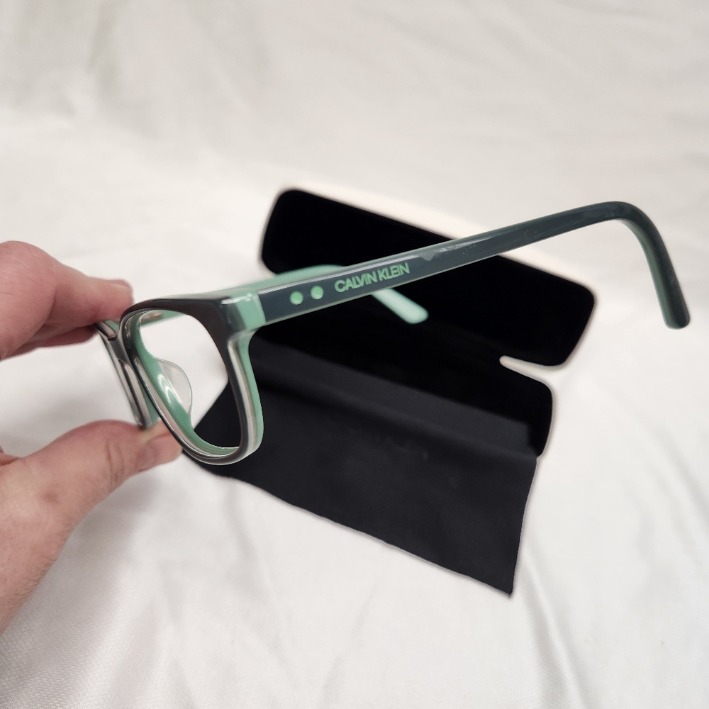 Calvin Klein Women's Mint Green Eyeglasses - Picture 4 of 10
